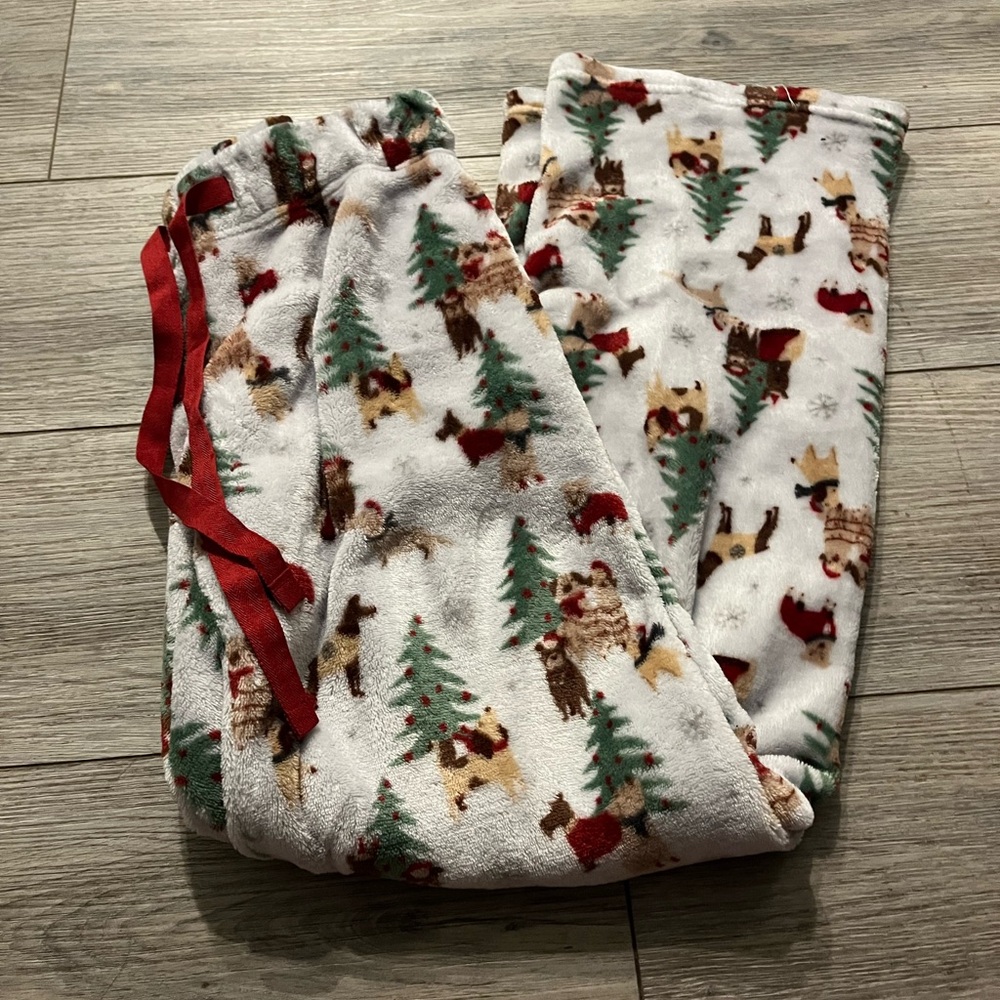 Christmas dog pajama pants